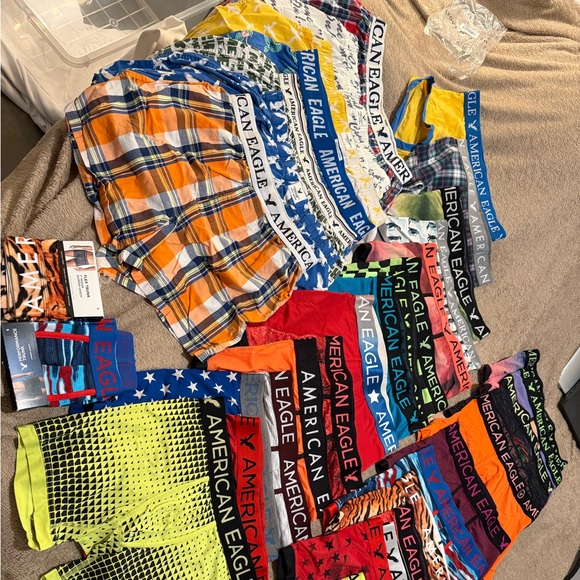 American Eagle Outfitters Men's Boxer Briefs in Multicolor Collection